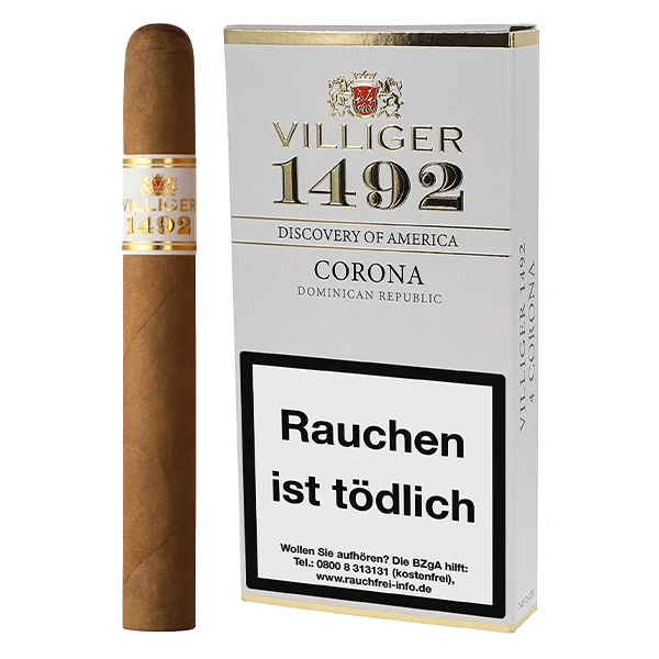 VILLIGER 1492 Zigarren Corona